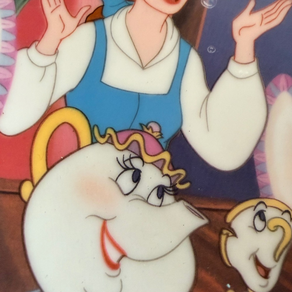 Disney Beauty and the Beast Be Our Guest Collector Plate Knowles 1993 Limited Ed - Picture 5 of 5